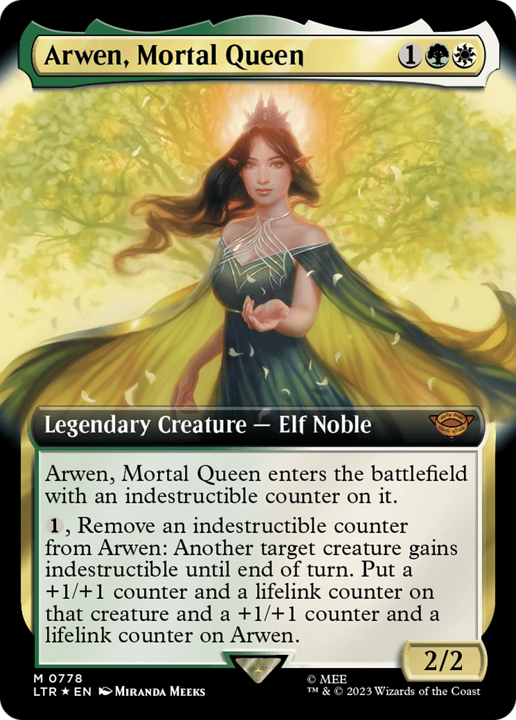 Arwen, Mortal Queen (Extended Art) (Surge Foil) [The Lord of the Rings: Tales of Middle-Earth] | Grognard Games