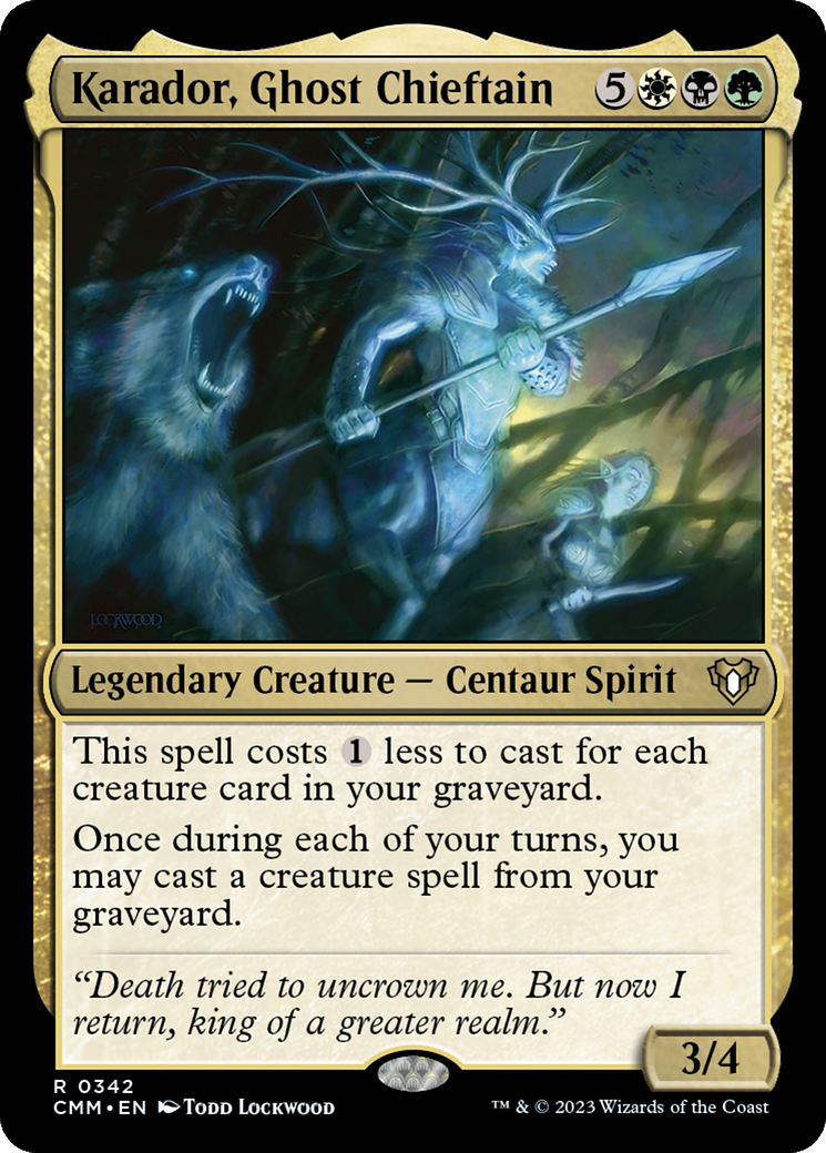 Karador, Ghost Chieftain [Commander Masters] | Grognard Games