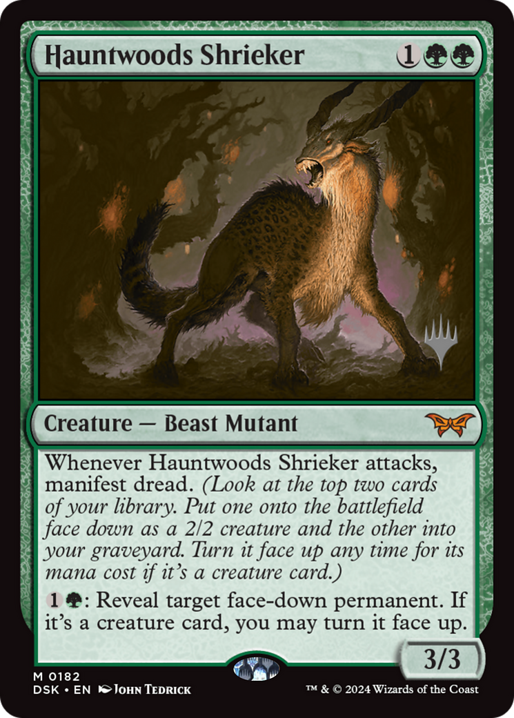 Hauntwoods Shrieker (Promo Pack) [Duskmourn: House of Horror Promos] | Grognard Games