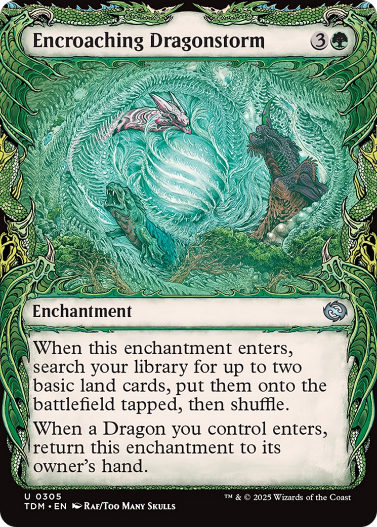 Encroaching Dragonstorm (Showcase) [Tarkir: Dragonstorm] | Grognard Games