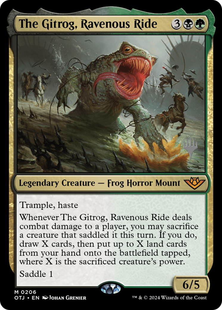 The Gitrog, Ravenous Ride (PPOTJ-206) - Outlaws of Thunder Junction Promos Foil | Grognard Games