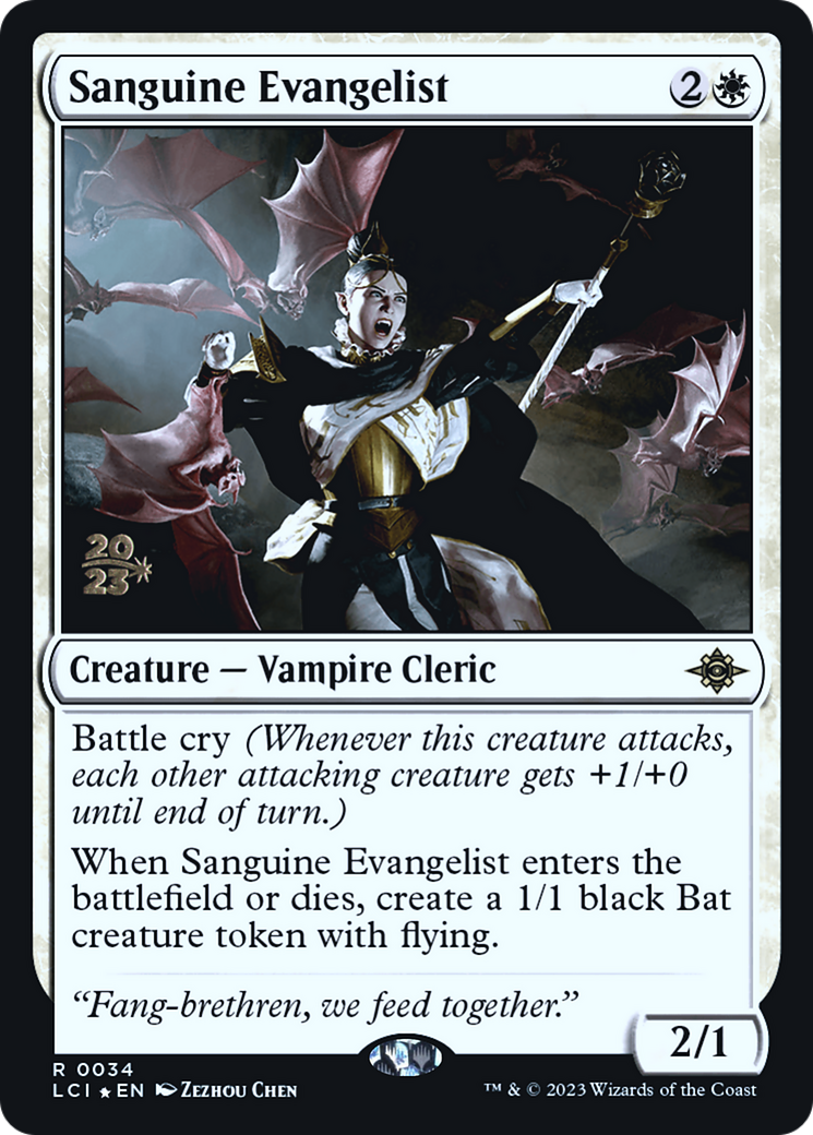 Sanguine Evangelist [The Lost Caverns of Ixalan Prerelease Cards] | Grognard Games