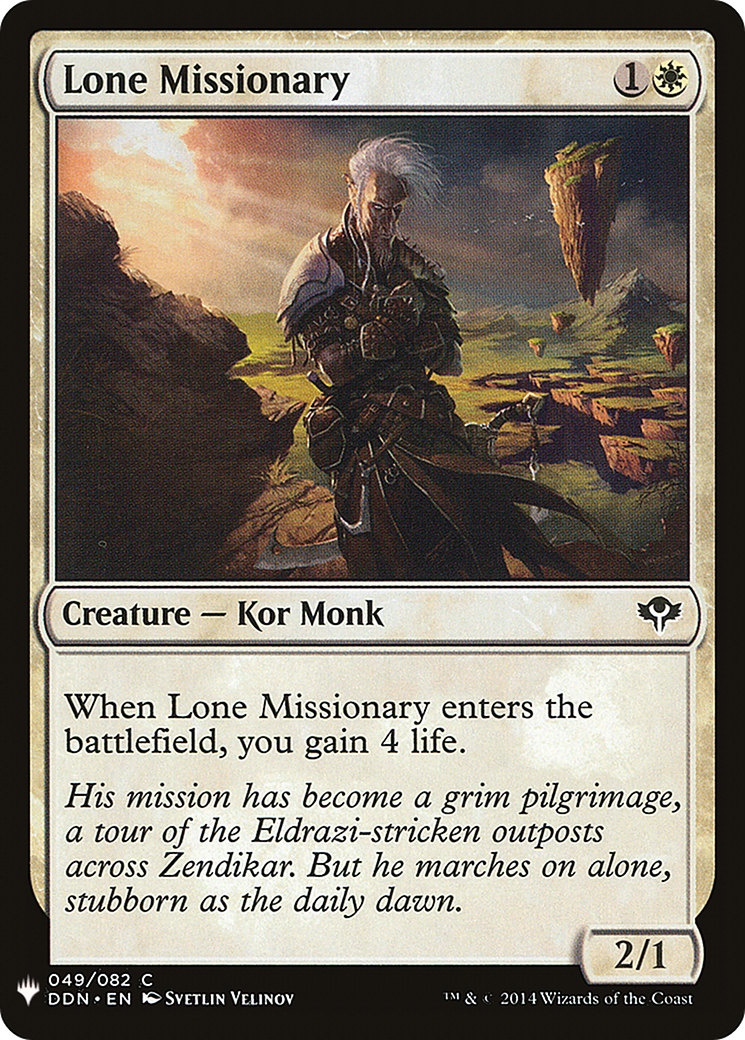 Lone Missionary [Mystery Booster] | Grognard Games