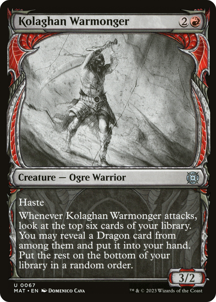 Kolaghan Warmonger (Showcase) [March of the Machine: The Aftermath] | Grognard Games