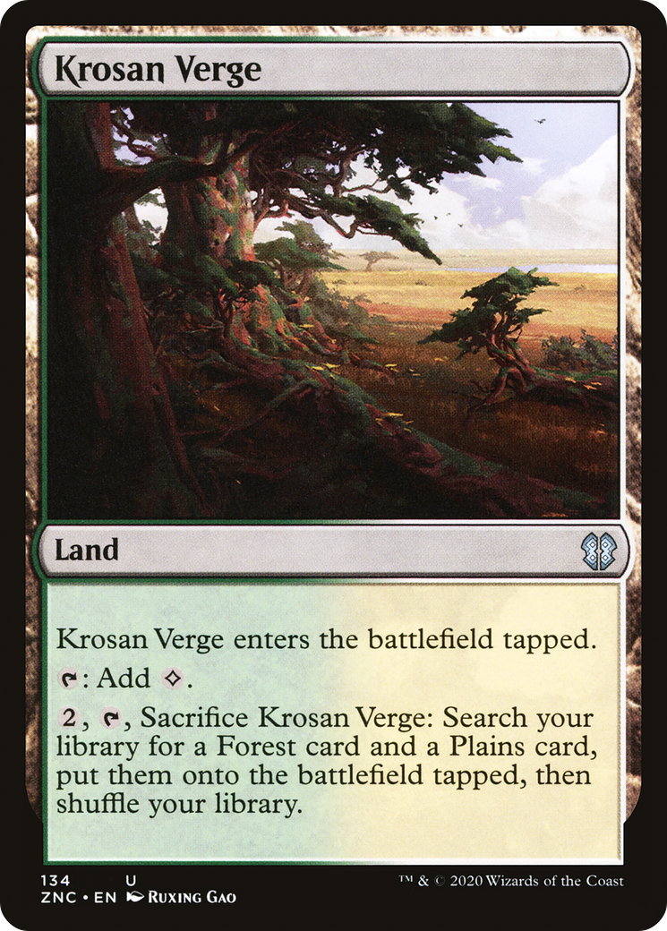 Krosan Verge [Zendikar Rising Commander] | Grognard Games