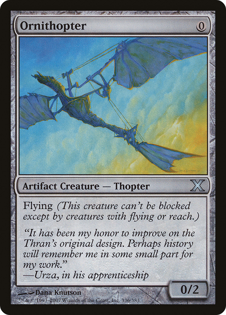 Ornithopter (Premium Foil) [Tenth Edition] | Grognard Games