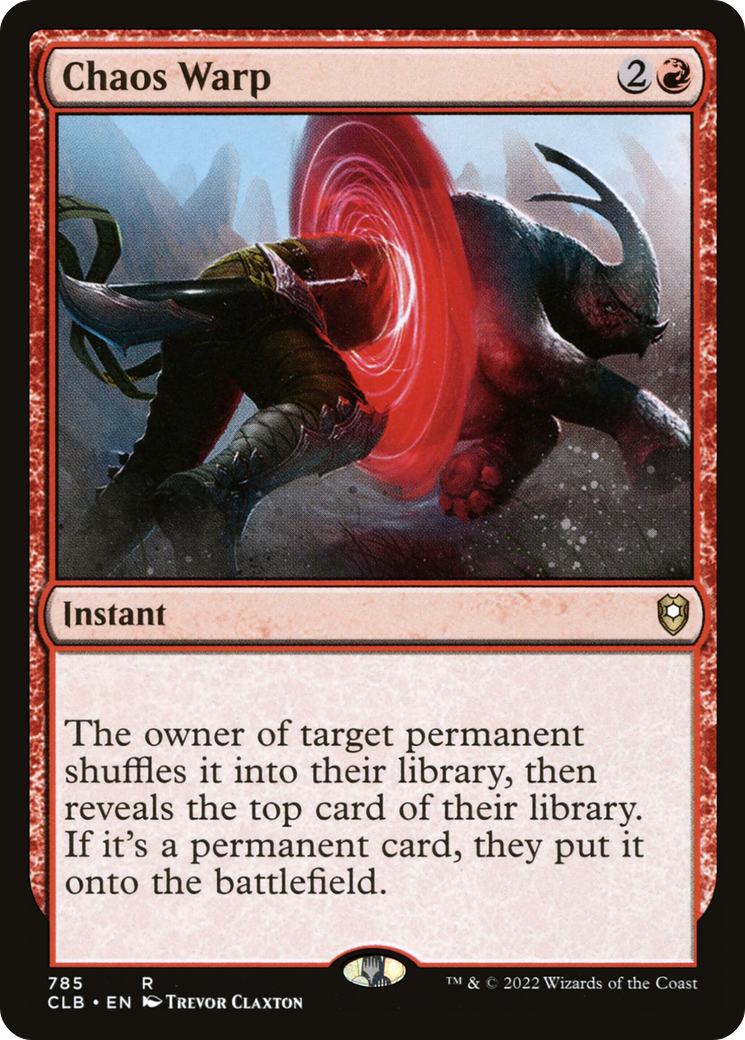 Chaos Warp [Commander Legends: Battle for Baldur's Gate] | Grognard Games