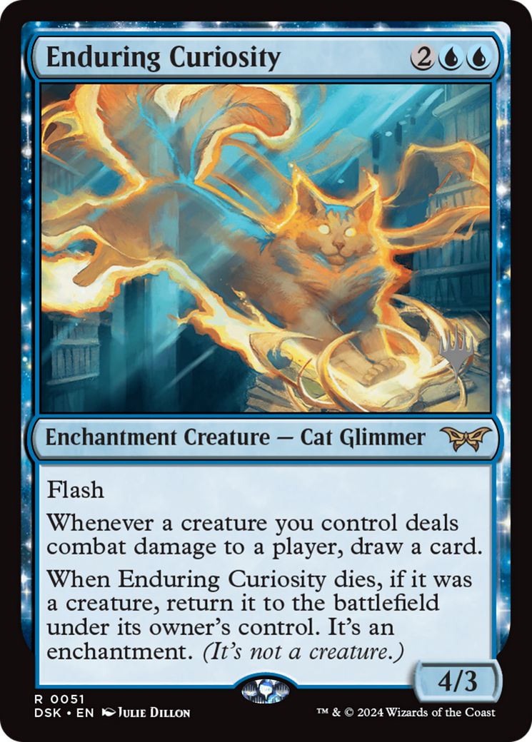 Enduring Curiosity (Promo Pack) [Duskmourn: House of Horror Promos] | Grognard Games