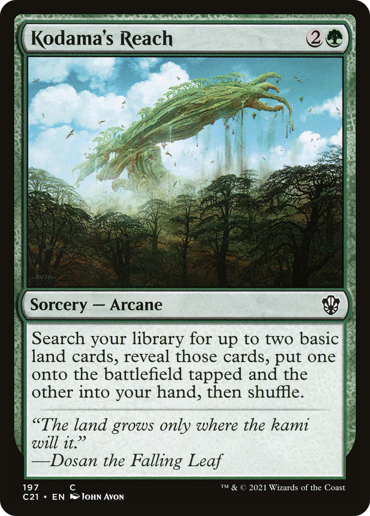 Kodama's Reach [Commander 2021] | Grognard Games