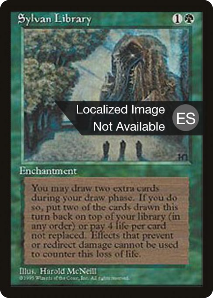 Sylvan Library [Fourth Edition (Foreign Black Border)] | Grognard Games
