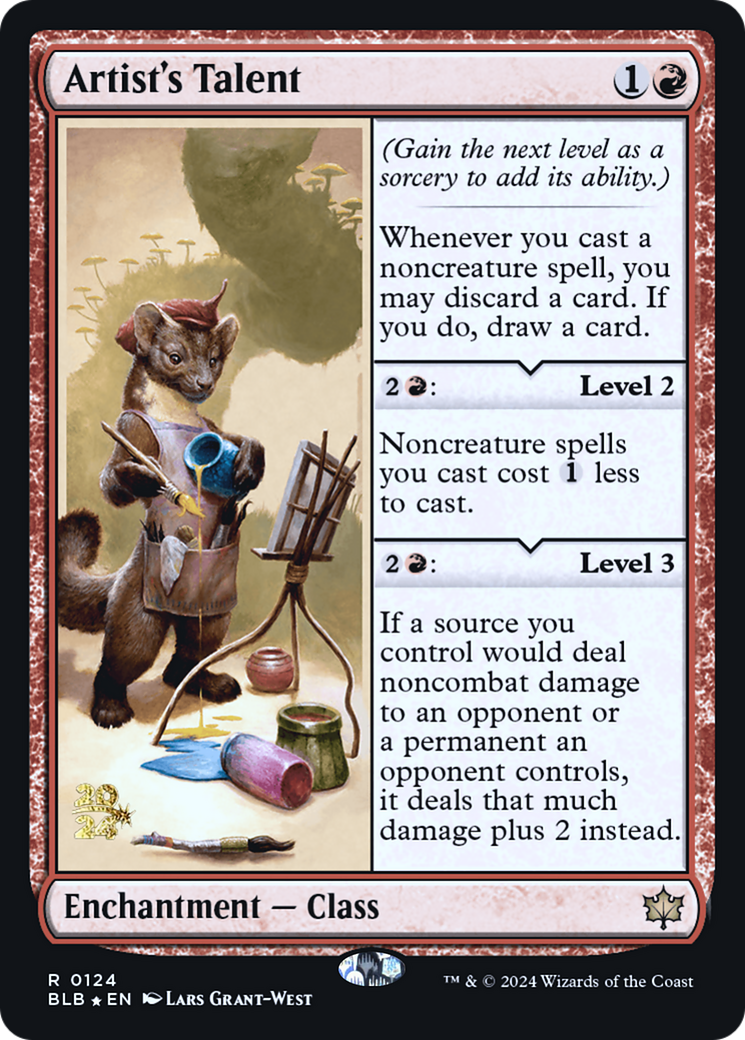 Artist's Talent [Bloomburrow Prerelease Promos] | Grognard Games