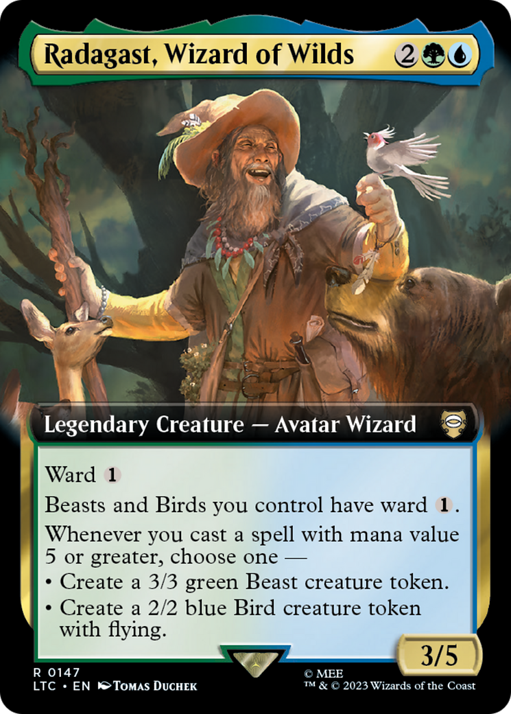 Radagast, Wizard of Wilds (Extended Art) [The Lord of the Rings: Tales of Middle-Earth Commander] | Grognard Games