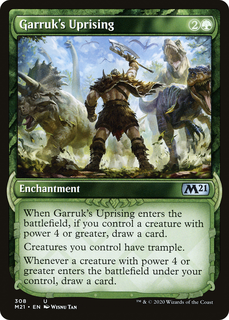 Garruk's Uprising (M21-308) - Core Set 2021: (Showcase) | Grognard Games