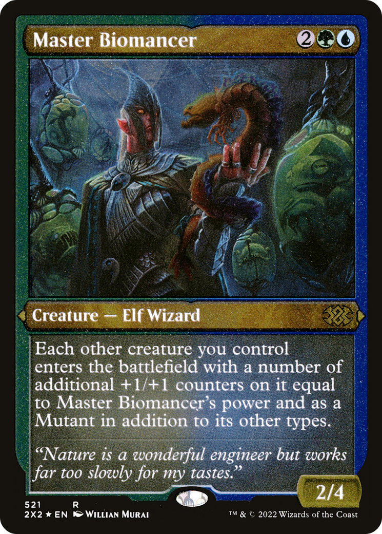 Master Biomancer (Foil Etched) (2X2-521) - Double Masters 2022 Foil | Grognard Games