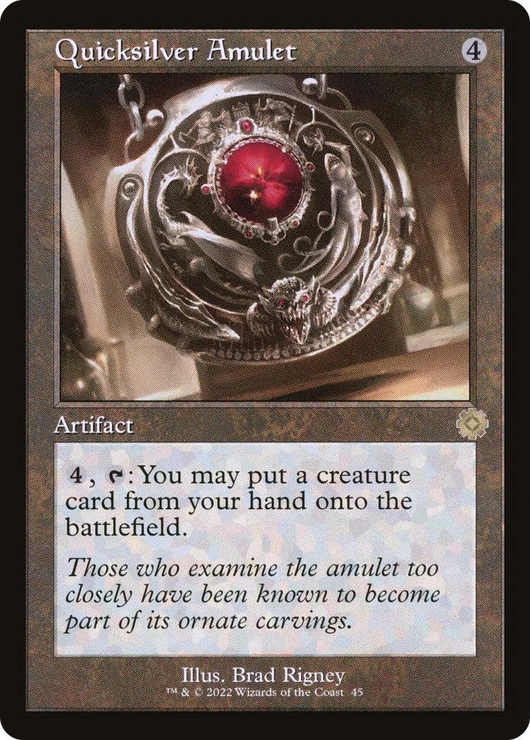 Quicksilver Amulet (Retro) [The Brothers' War Retro Artifacts] | Grognard Games