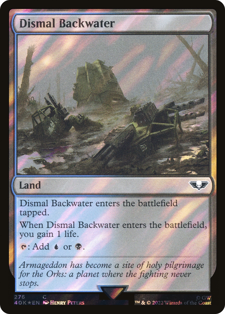 Dismal Backwater (Surge Foil) [Universes Beyond: Warhammer 40,000] | Grognard Games