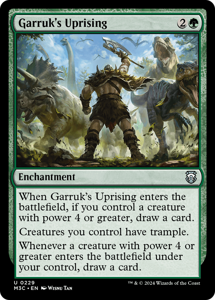 Garruk's Uprising (Ripple Foil) [Modern Horizons 3 Commander] | Grognard Games