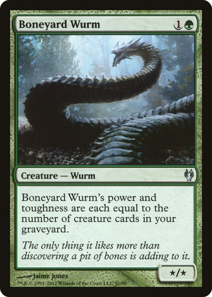 Boneyard Wurm [Duel Decks: Izzet vs. Golgari] | Grognard Games
