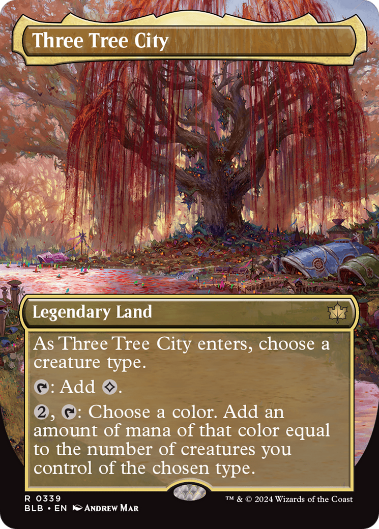 Three Tree City (BLB-339) - Bloomburrow (Borderless) Foil | Grognard Games