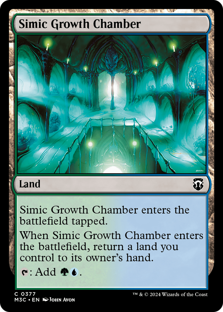 Simic Growth Chamber (Ripple Foil) [Modern Horizons 3 Commander] | Grognard Games