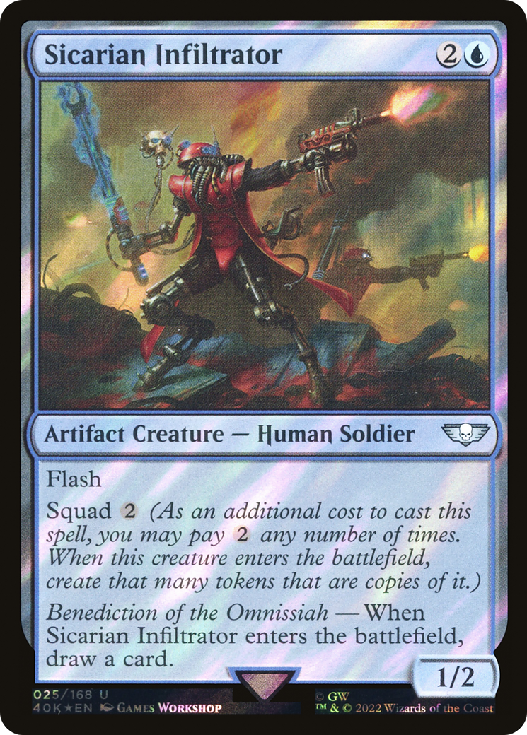 Sicarian Infiltrator (Surge Foil) [Universes Beyond: Warhammer 40,000] | Grognard Games