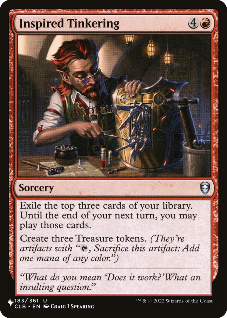 Inspired Tinkering [The List] | Grognard Games