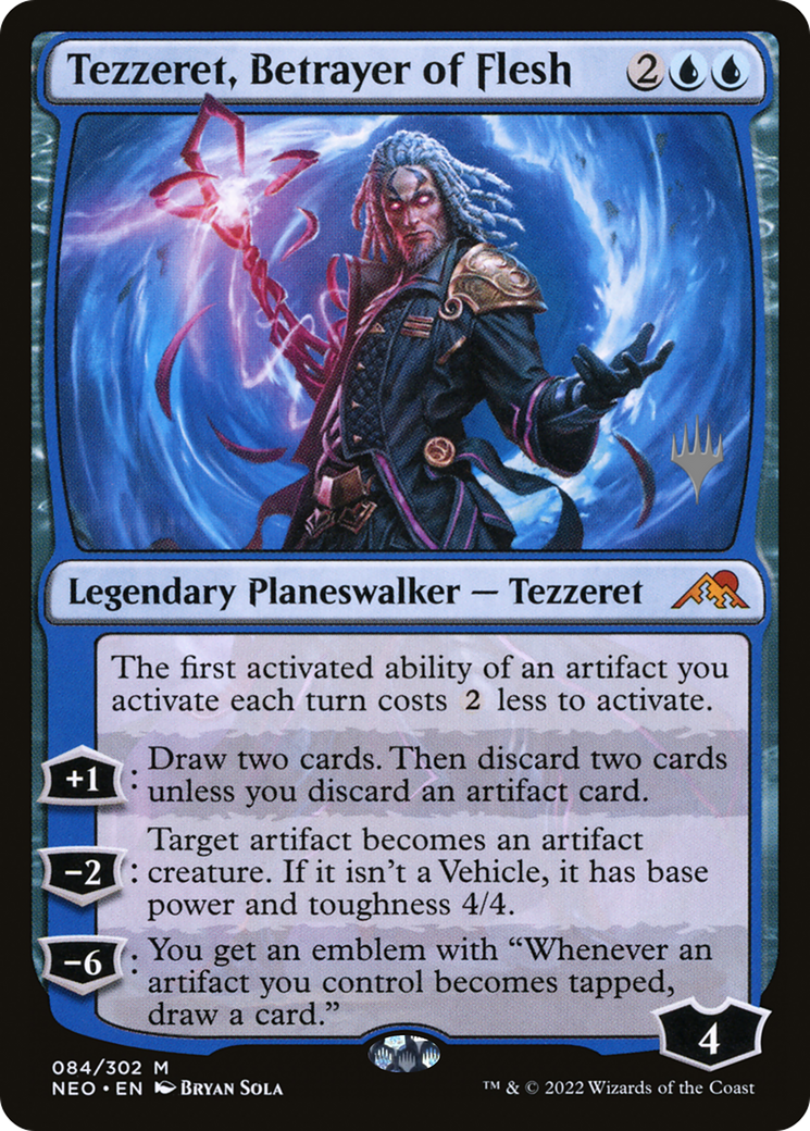 Tezzeret, Betrayer of Flesh (Promo Pack) [Kamigawa: Neon Dynasty Promos] | Grognard Games