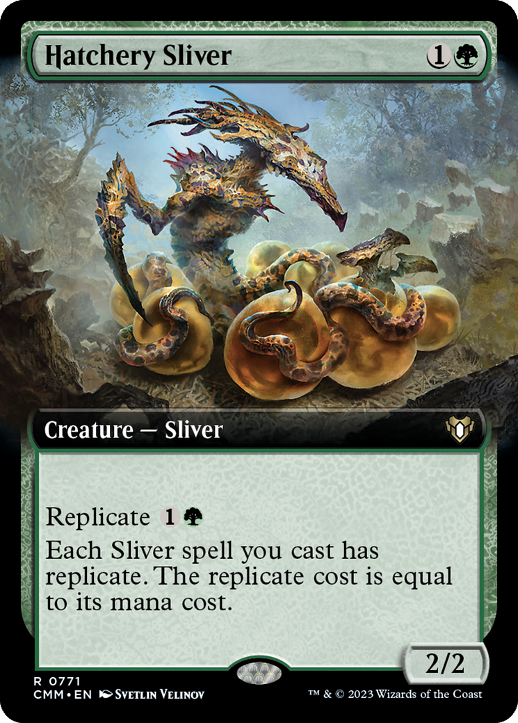 Hatchery Sliver (Extended Art) [Commander Masters] | Grognard Games