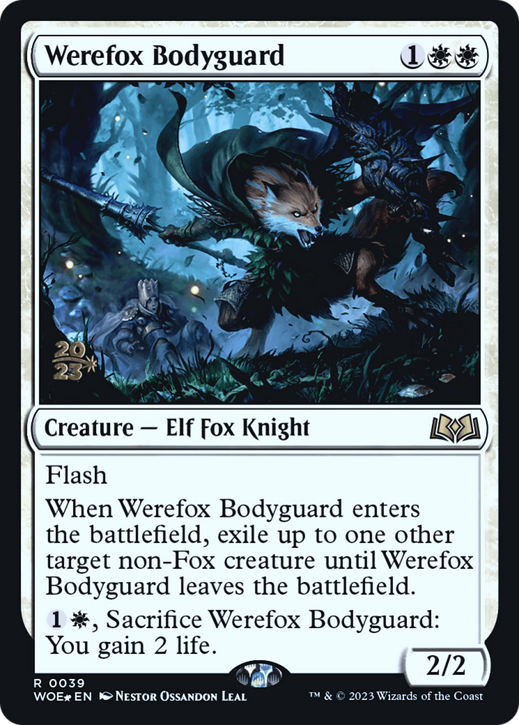 Werefox Bodyguard [Wilds of Eldraine Prerelease Promos] | Grognard Games
