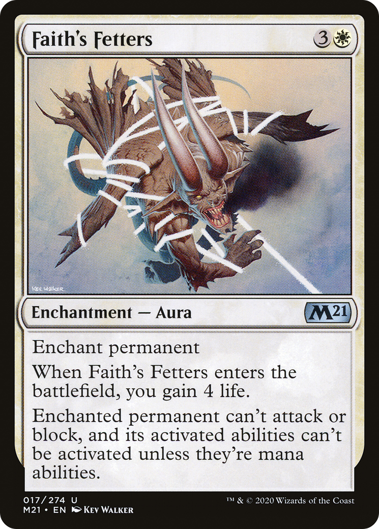 Faith's Fetters (M21-017) - Core Set 2021 | Grognard Games