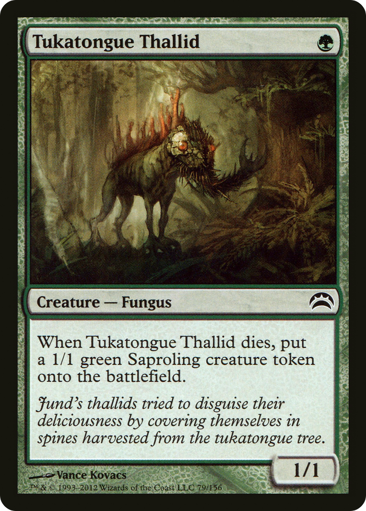 Tukatongue Thallid (PC2-079) - Planechase 2012 Foil | Grognard Games
