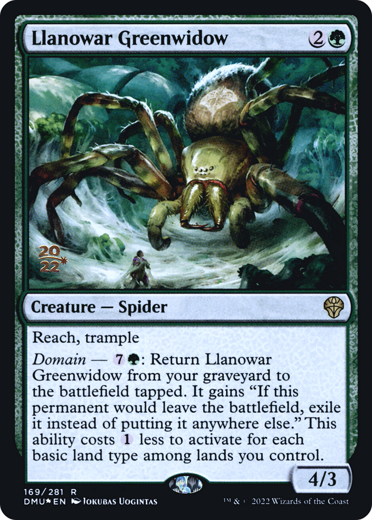 Llanowar Greenwidow [Dominaria United Prerelease Promos] | Grognard Games