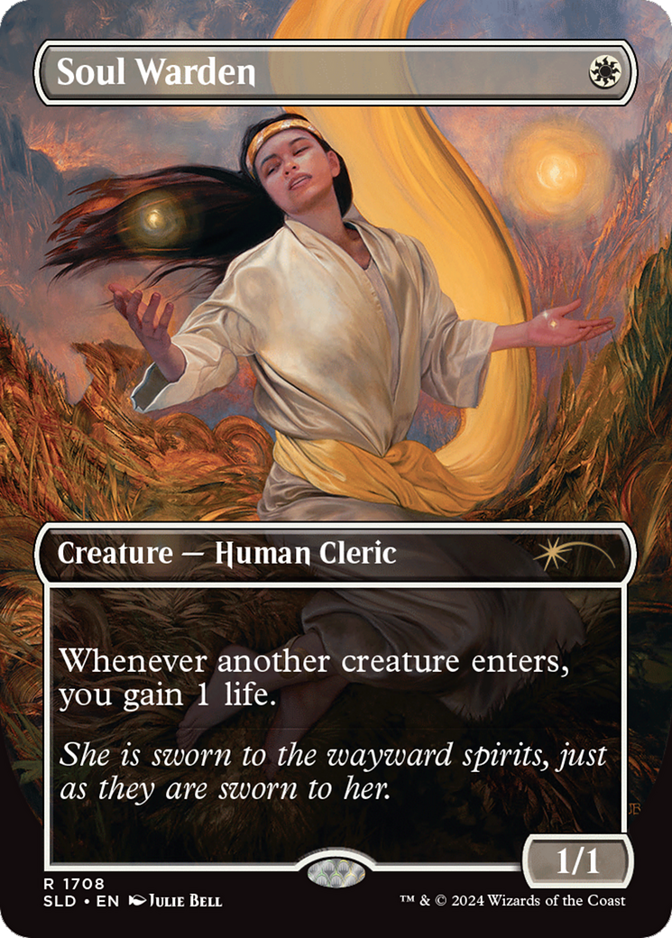 Soul Warden (SLD-1708) - Secret Lair Drop (Borderless) Foil | Grognard Games
