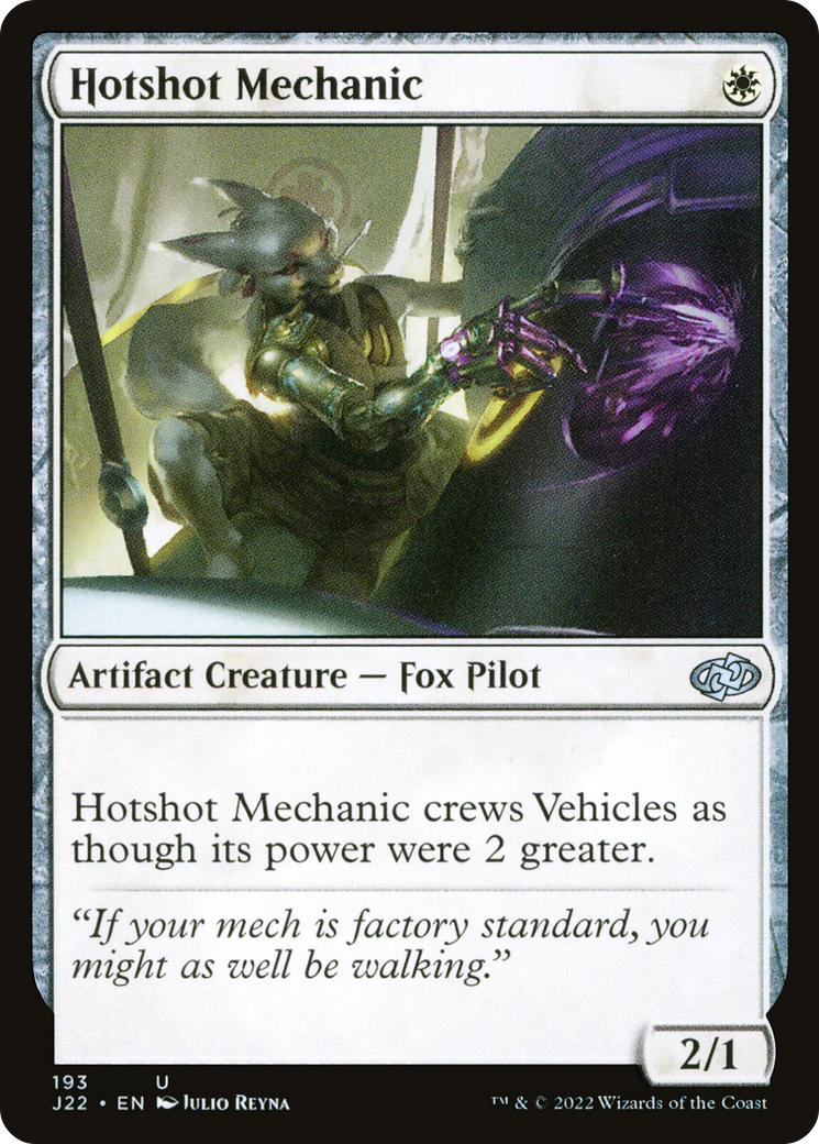 Hotshot Mechanic [Jumpstart 2022] | Grognard Games