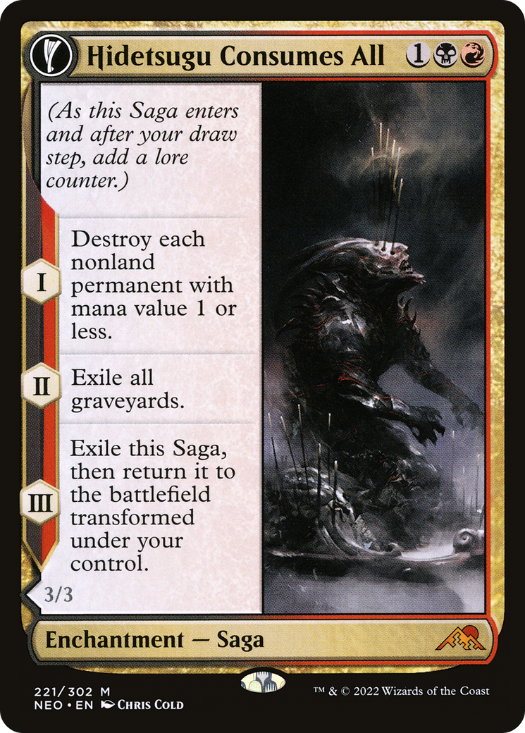 Hidetsugu Consumes All // Vessel of the All-Consuming [Kamigawa: Neon Dynasty] | Grognard Games