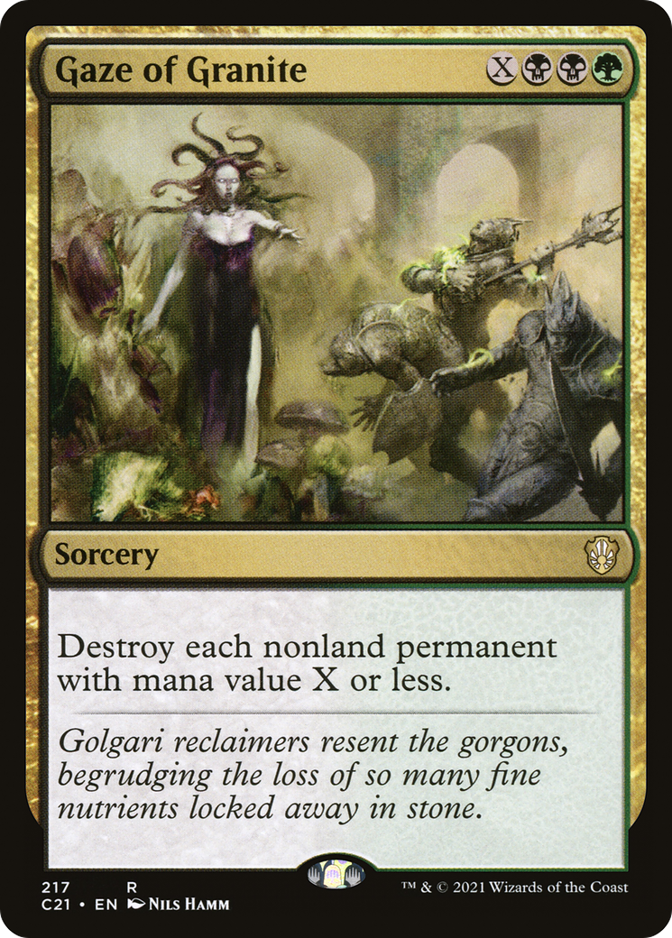 Gaze of Granite [Commander 2021] | Grognard Games