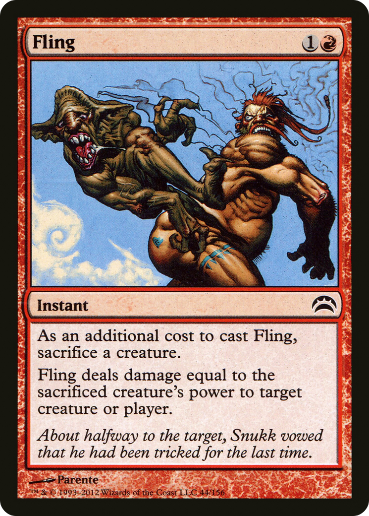Fling (PC2-044) - Planechase 2012 Foil | Grognard Games