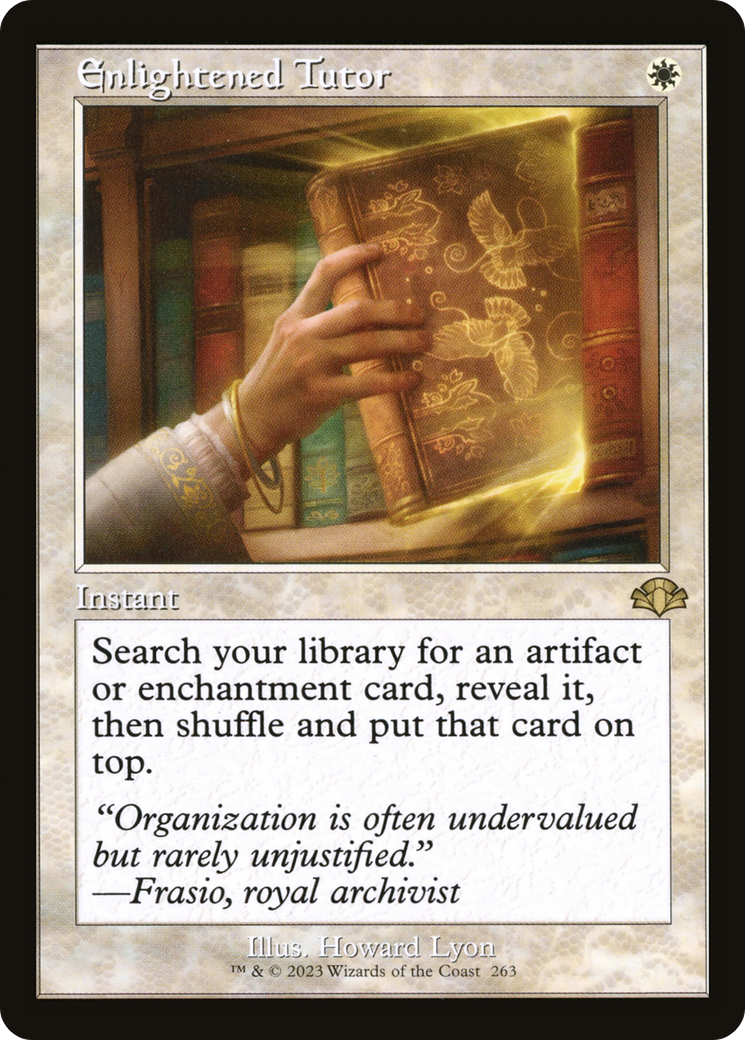 Enlightened Tutor (Retro) [Dominaria Remastered] | Grognard Games