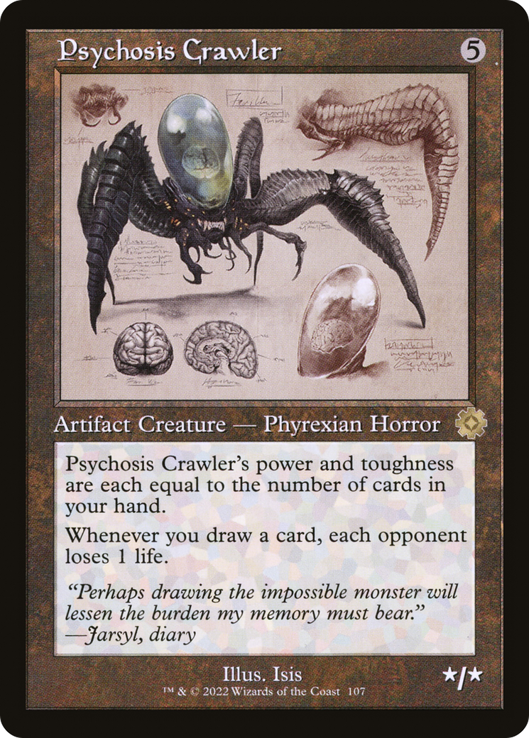 Psychosis Crawler (Retro Schematic) [The Brothers' War Retro Artifacts] | Grognard Games