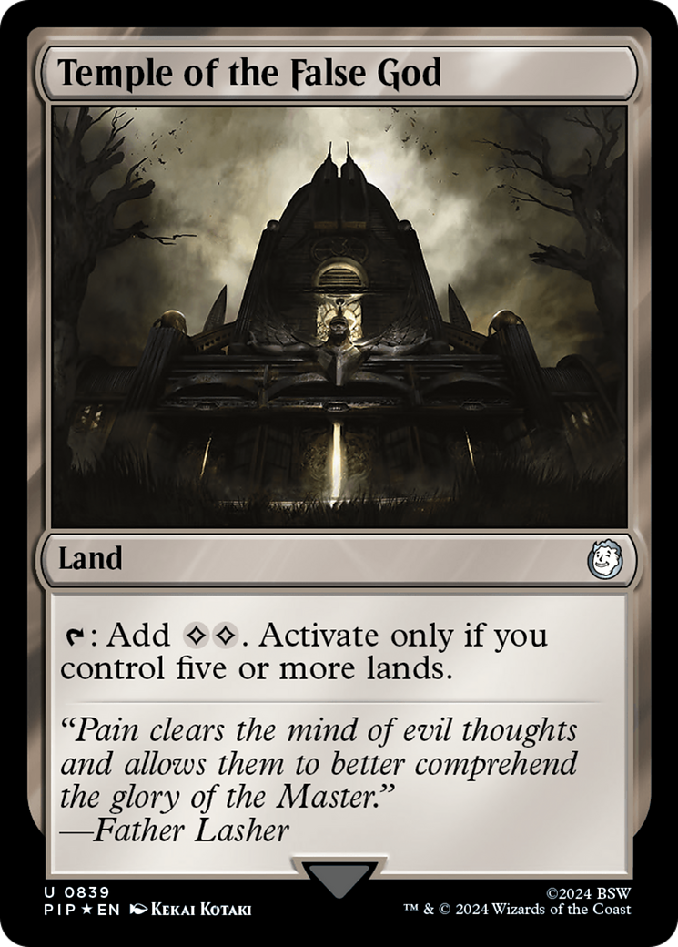 Temple of the False God (Surge Foil) [Fallout] | Grognard Games