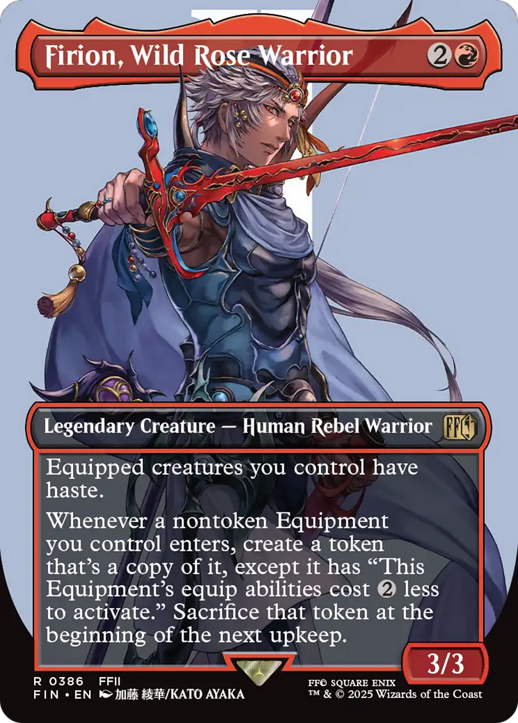 Firion, Wild Rose Warrior (FIN-386) - FINAL FANTASY (Borderless) Foil | Grognard Games
