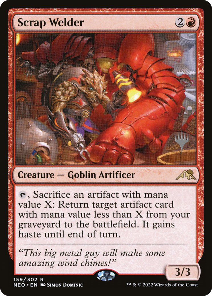 Scrap Welder (Promo Pack) [Kamigawa: Neon Dynasty Promos] | Grognard Games