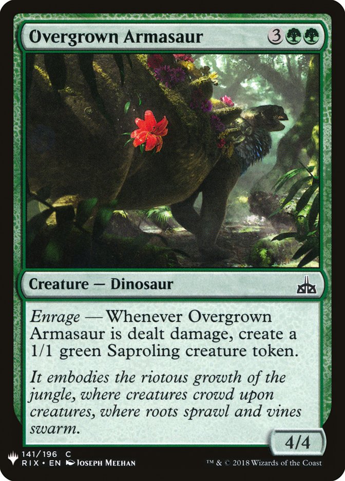 Overgrown Armasaur [Mystery Booster] | Grognard Games