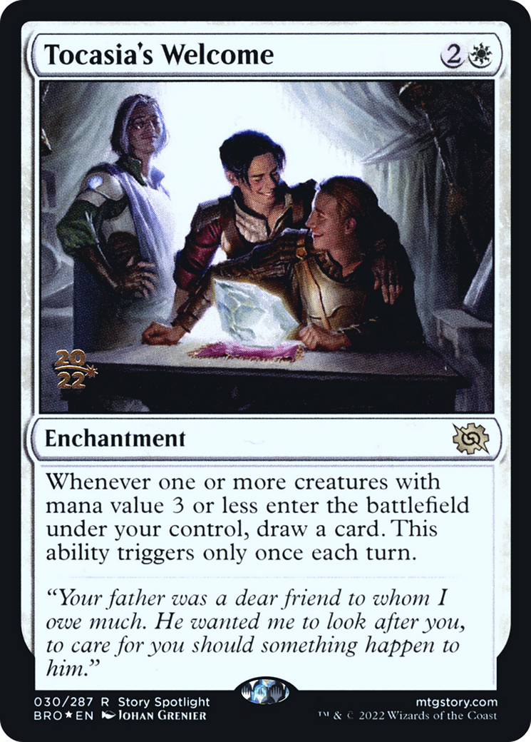 Tocasia's Welcome [The Brothers' War: Prerelease Promos] | Grognard Games