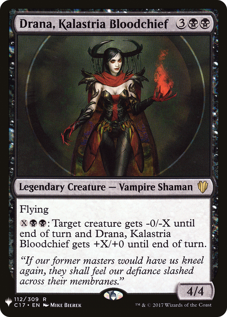Drana, Kalastria Bloodchief [The List] | Grognard Games