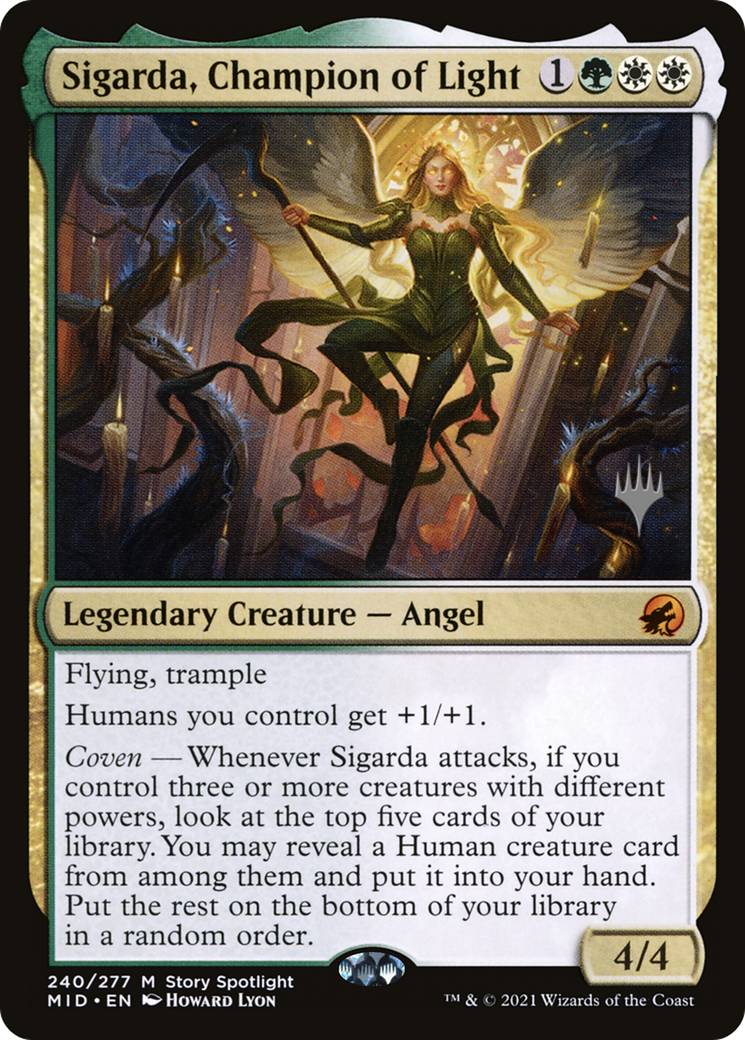 Sigarda, Champion of Light (Promo Pack) [Innistrad: Midnight Hunt Promos] | Grognard Games
