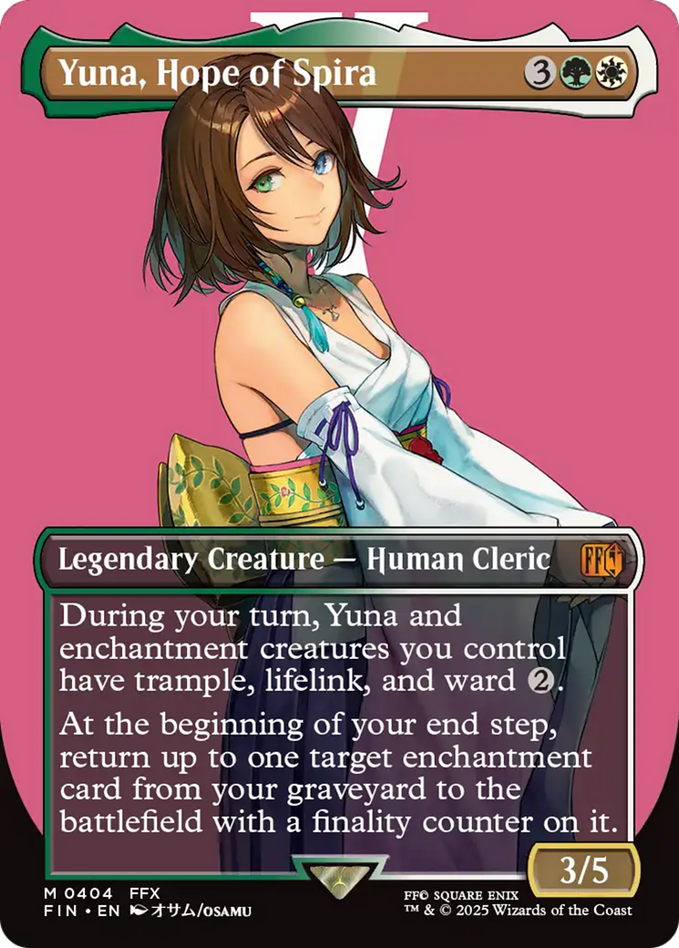 Yuna, Hope of Spira (Borderless) [FINAL FANTASY] | Grognard Games