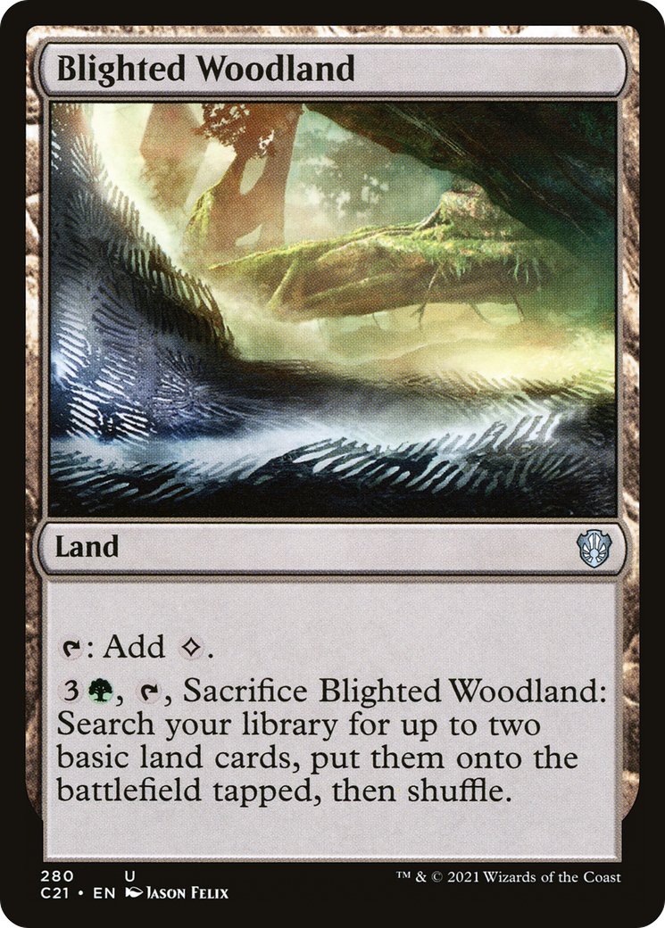 Blighted Woodland [Commander 2021] | Grognard Games