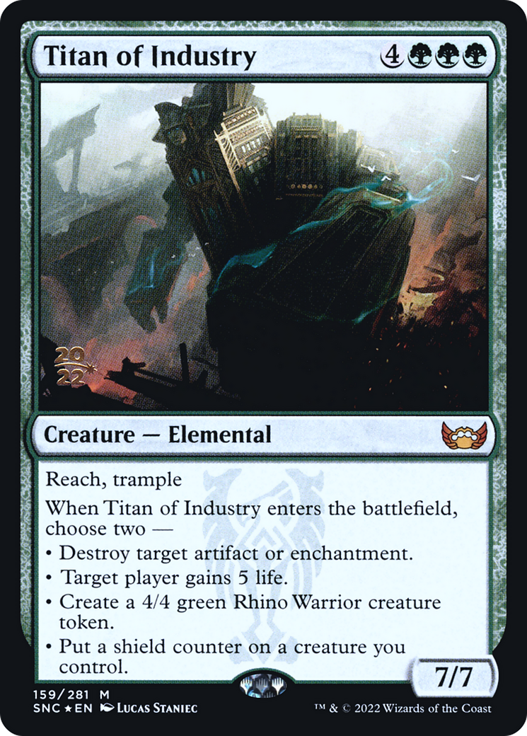 Titan of Industry [Streets of New Capenna Prerelease Promos] | Grognard Games