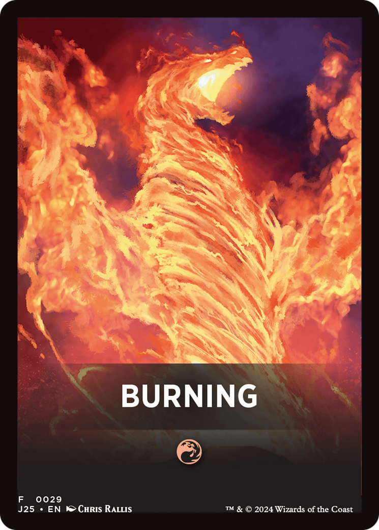 Burning Theme Card [Foundations Jumpstart Front Cards] | Grognard Games